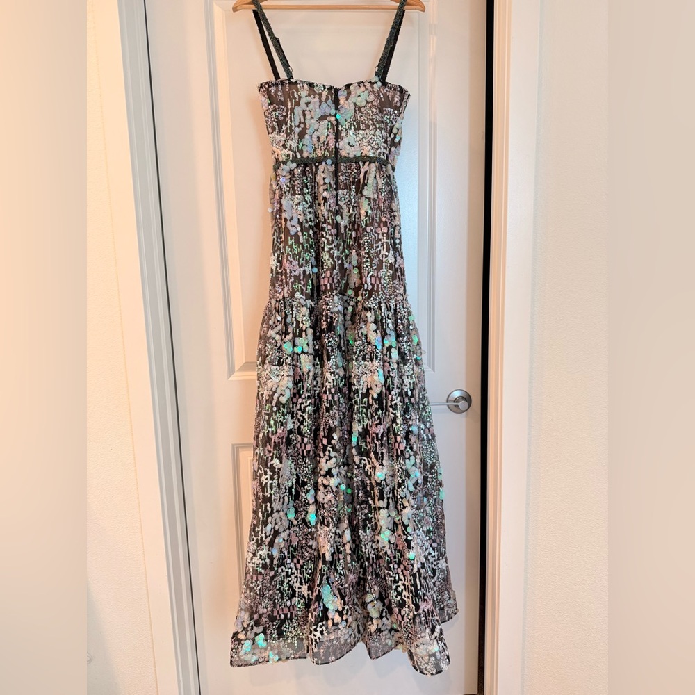 NWOT Bronx and Banco Midnight Embroidered A-Line Gown - Picture 16 of 16